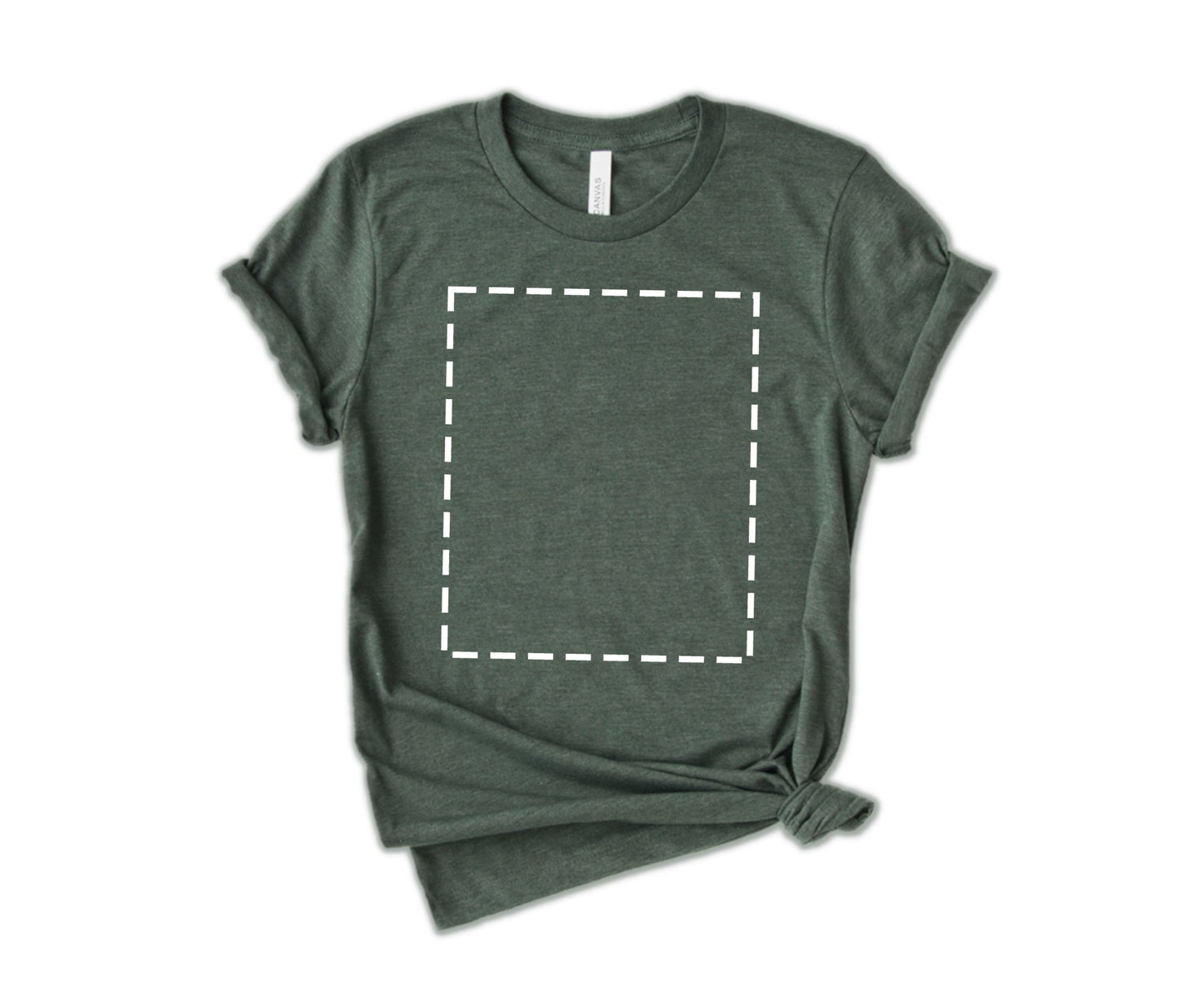 Bella Canvas Unisex T-Shirt, Custom T-Shirt Design, Personalized T-Shirt, Crewneck Heather Forest - newamarketing