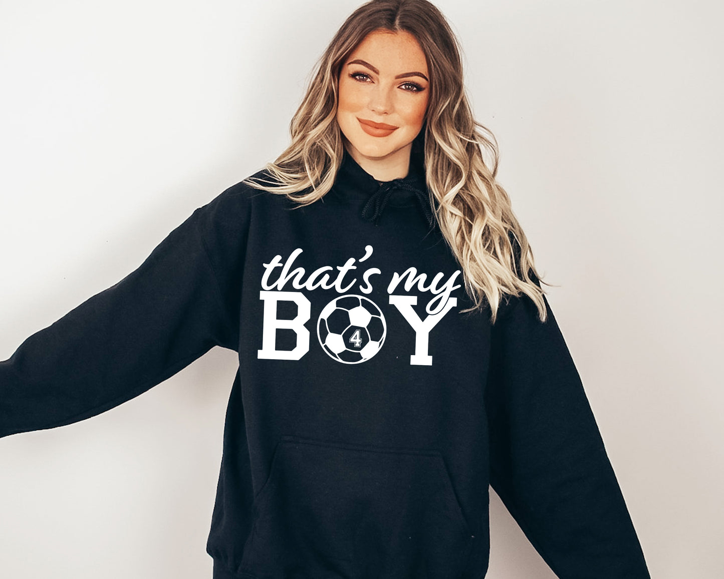 That's My Boy Soccer Sweatshirt, Custom Soccer Hoodie, Soccer Mom Sweatshirt-newamarketing