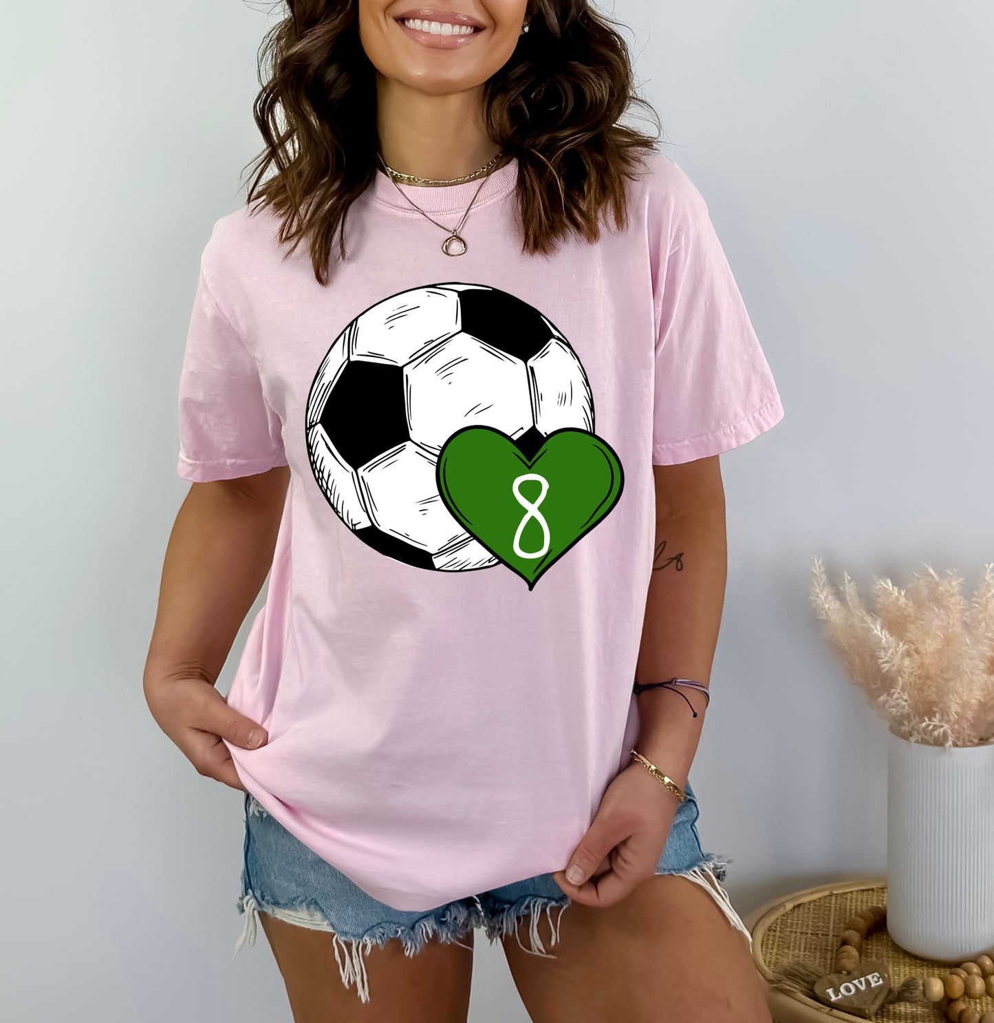 Custom Soccer Mom Shirt, Soccer Number Mom Shirt, Comfort Colors Shirts-newamarketing