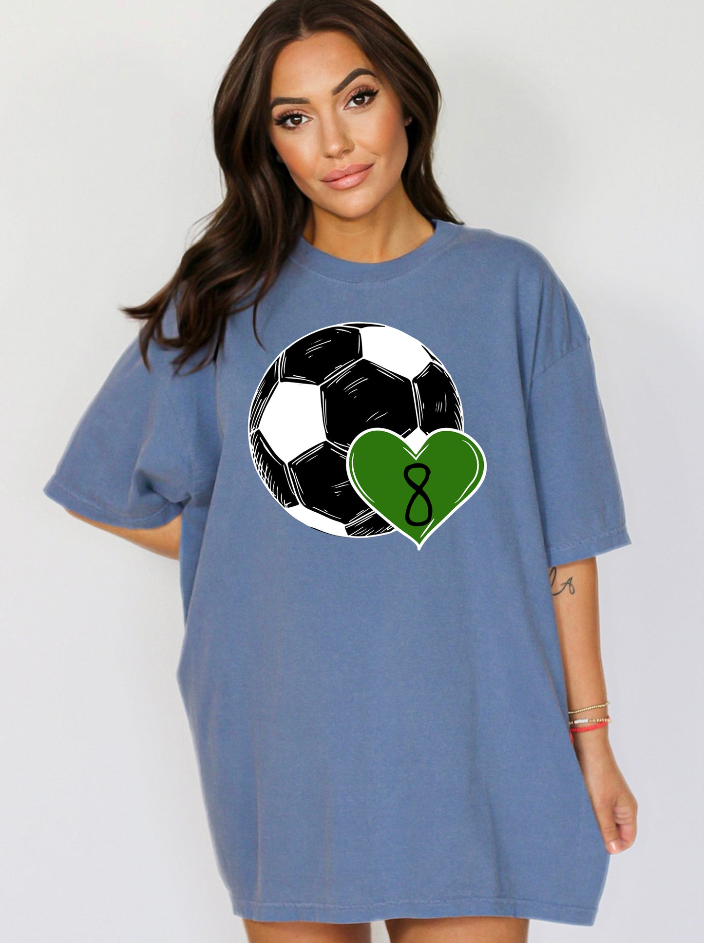 Custom Soccer Mom Shirt, Soccer Number Mom Shirt, Comfort Colors Shirts-newamarketing