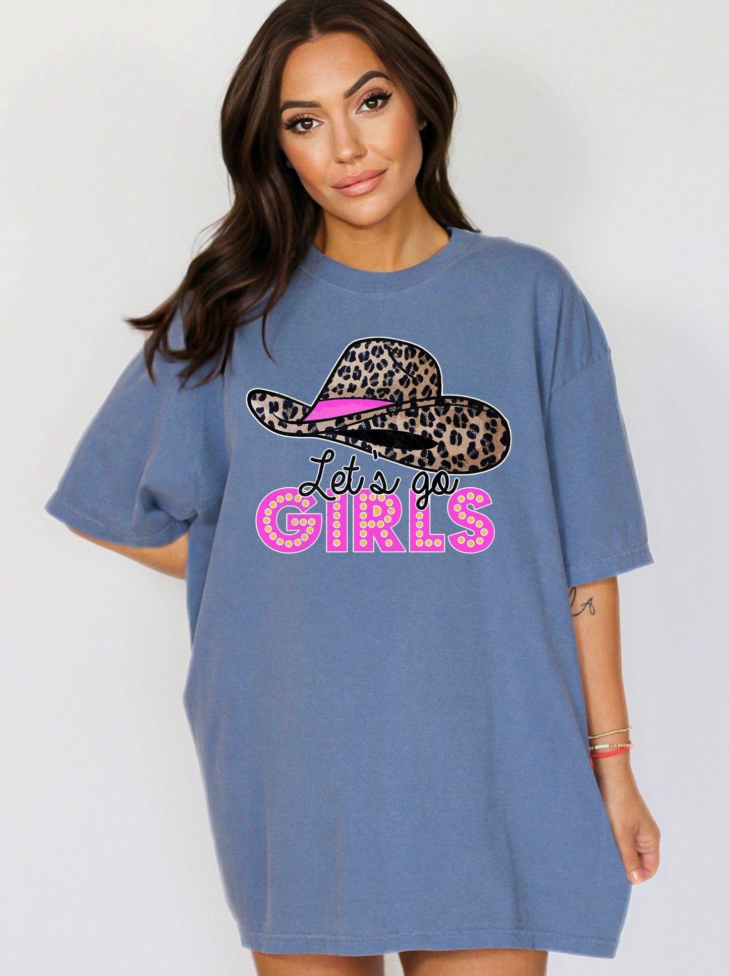 Comfort Color T-Shirts, Let's Go Girls Shirt, Cowgirl Shirt-newamarketing
