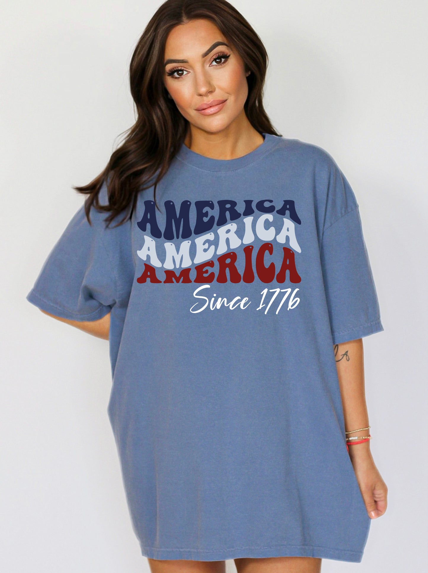 America 1776 Shirt, Independence Day Shirt, Comfort Colors T-Shirts-newamarketing