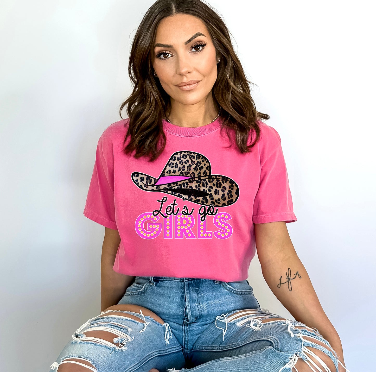 Comfort Color T-Shirts, Let's Go Girls Shirt, Cowgirl Shirt-newamarketing