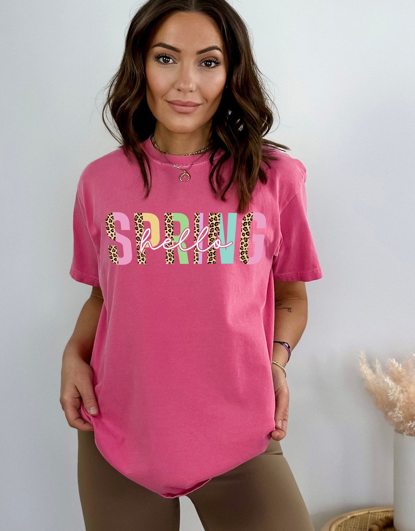 Hello Spring Shirt, Spring Shirt, Comfort Colors T-Shirts-newamarketing