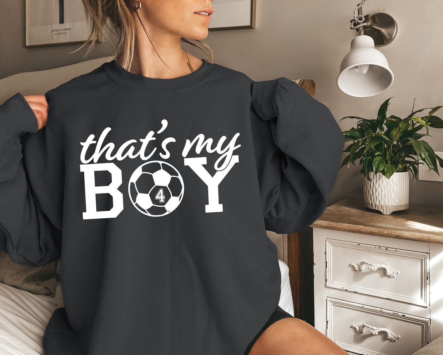 That's My Boy Soccer Sweatshirt, Custom Soccer Hoodie, Soccer Mom Sweatshirt-newamarketing