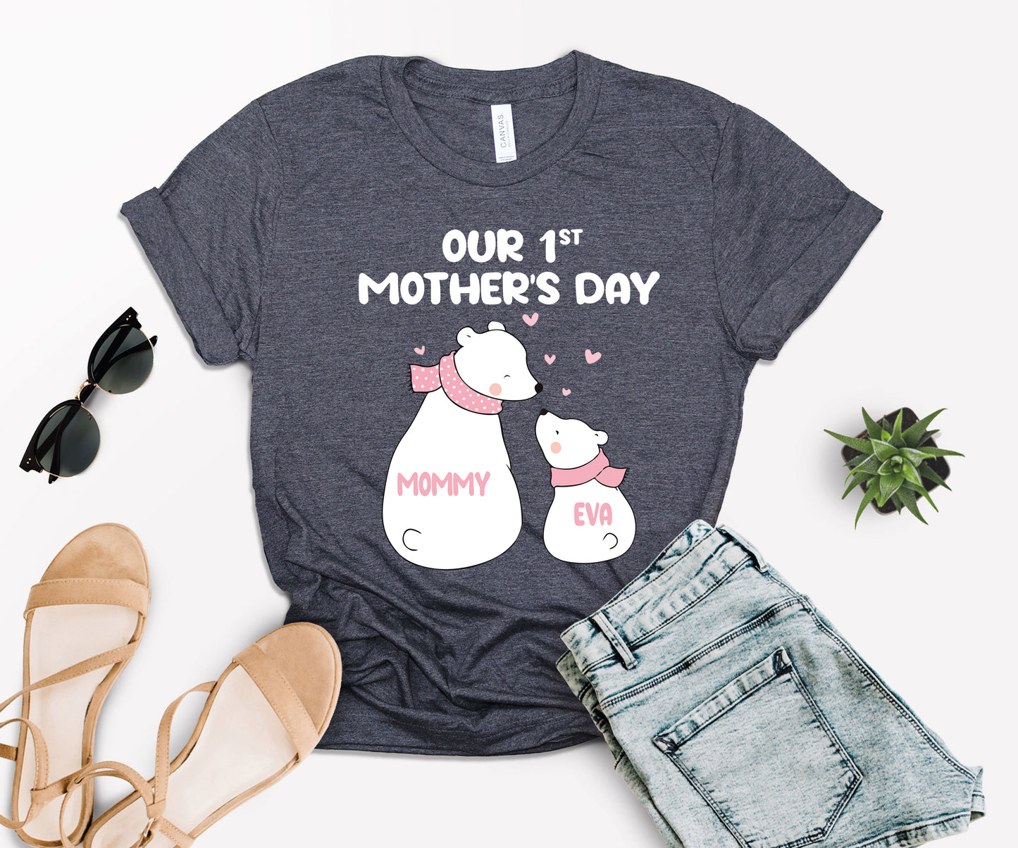 Our 1st Mother's Day Shirt, Custom Mom Matching Shirts, First Mothers Day Shirt-newamarketing