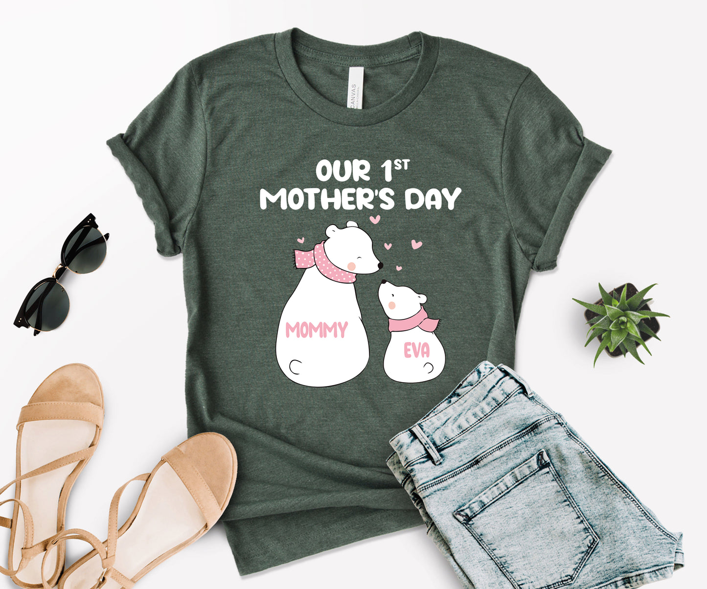 Our 1st Mother's Day Shirt, Custom Mom Matching Shirts, First Mothers Day Shirt-newamarketing