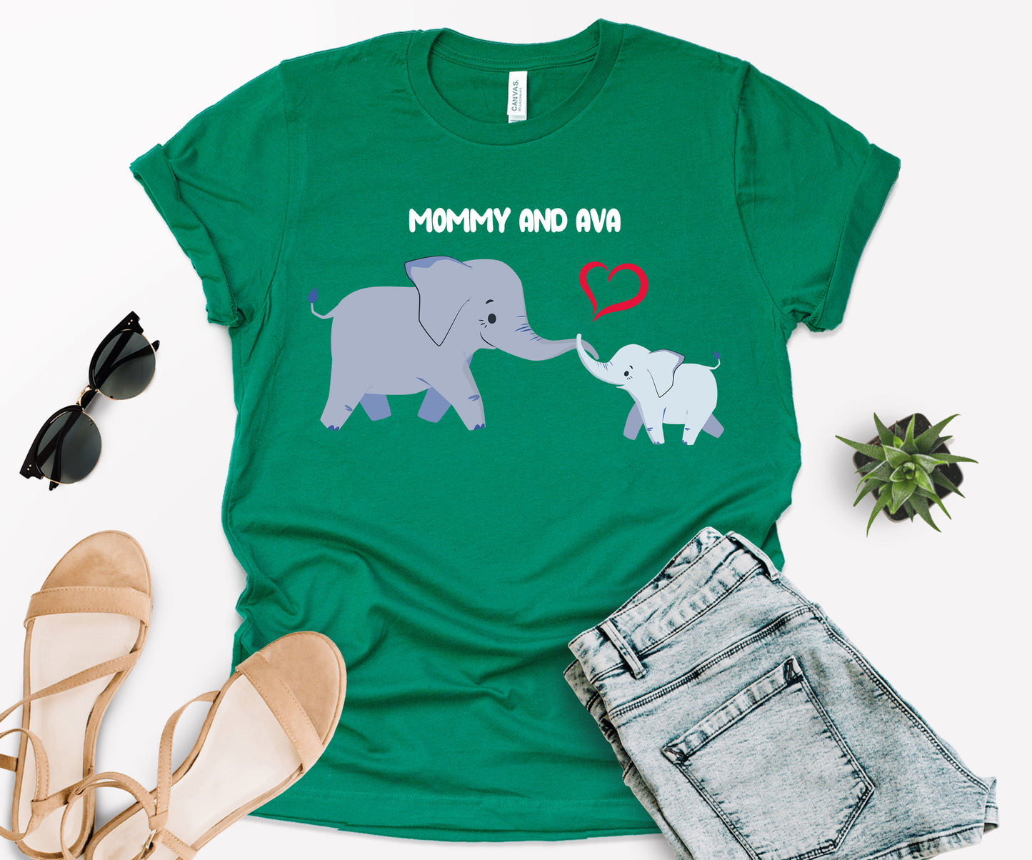 Mother's Day Matching Shirt, Elephant Matching Mommy Shirt, Mother's Day Shirt-newamarketing