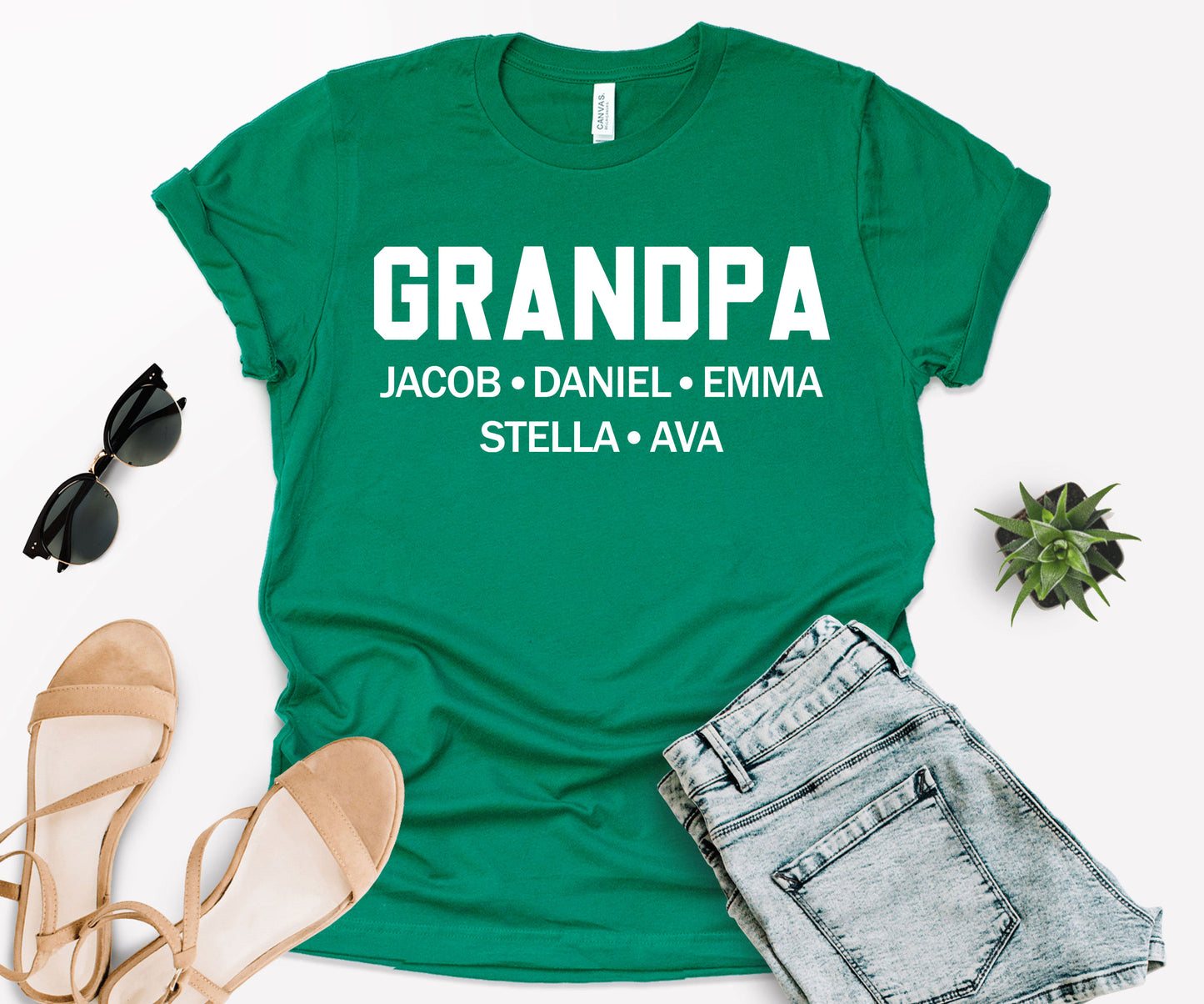 Custom Grandpa Shirt, Custom Father's Day Shirts, Custom Grandpa Dad Shirt-newamarketing