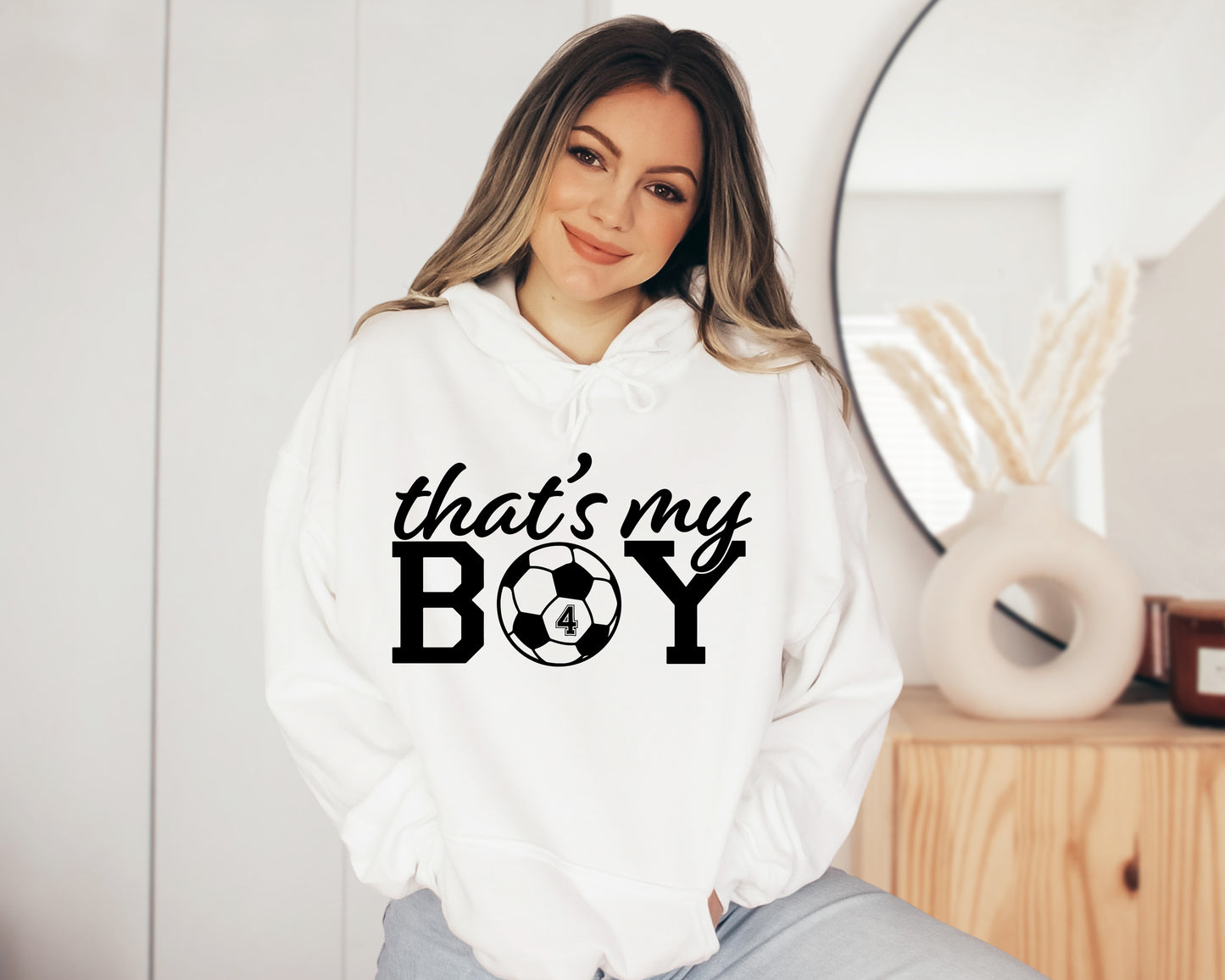That's My Boy Soccer Sweatshirt, Custom Soccer Hoodie, Soccer Mom Sweatshirt-newamarketing