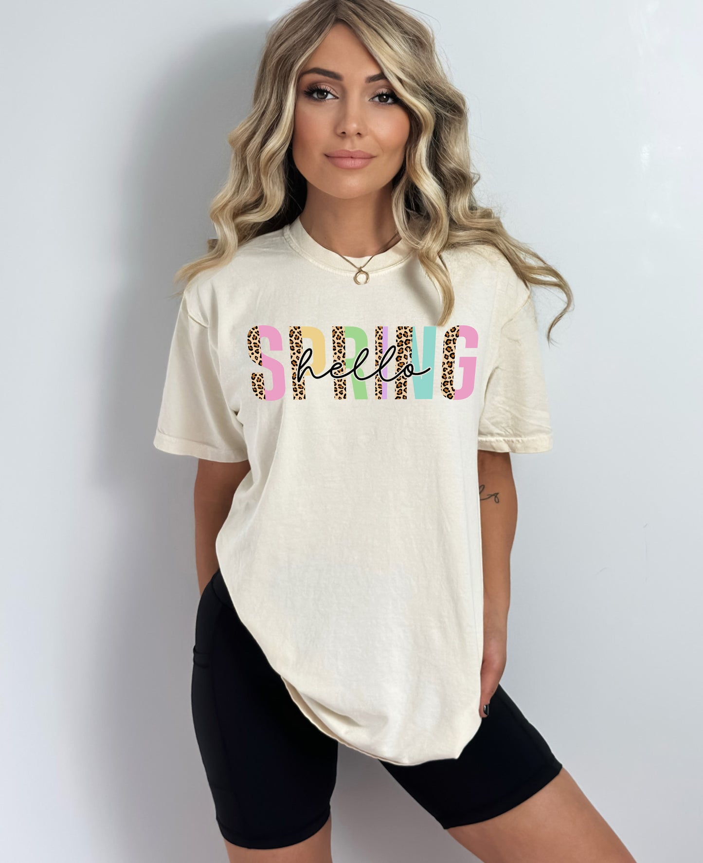 Hello Spring Shirt, Spring Shirt, Comfort Colors T-Shirts-newamarketing