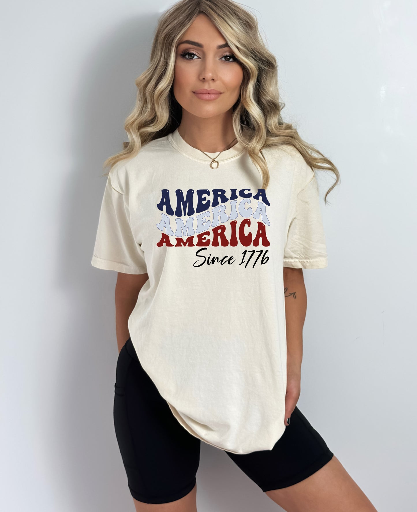 America 1776 Shirt, Independence Day Shirt, Comfort Colors T-Shirts-newamarketing