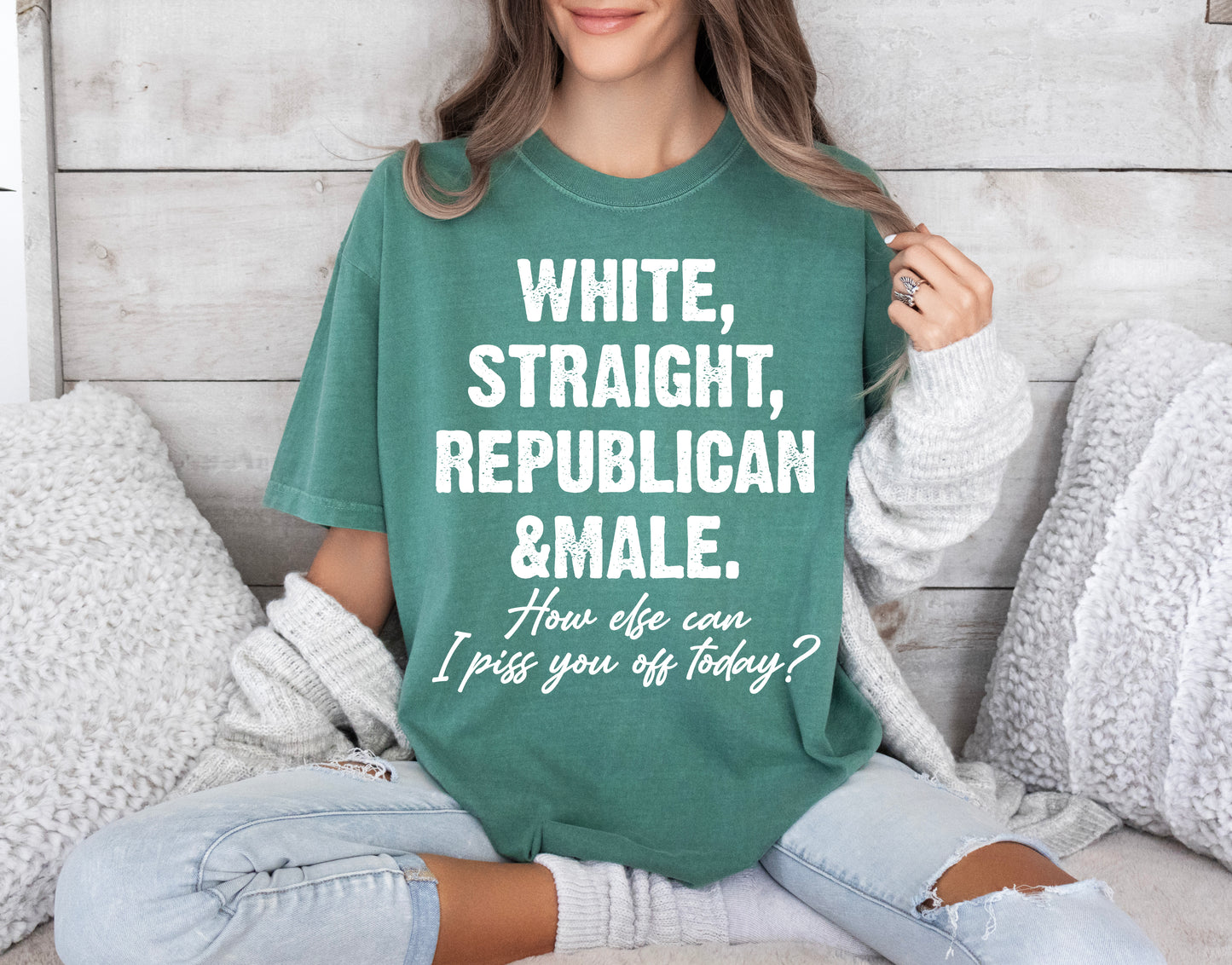 Straight White Male Shirt, Funny Patriotic Shirt, Comfort Colors T-Shirts-newamarketing