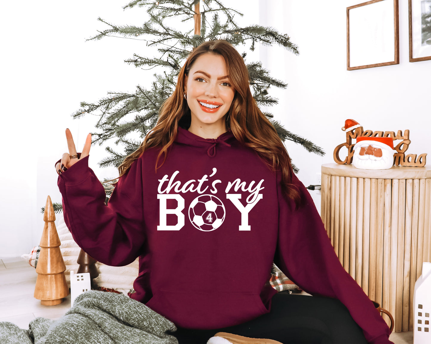 That's My Boy Soccer Sweatshirt, Custom Soccer Hoodie, Soccer Mom Sweatshirt-newamarketing