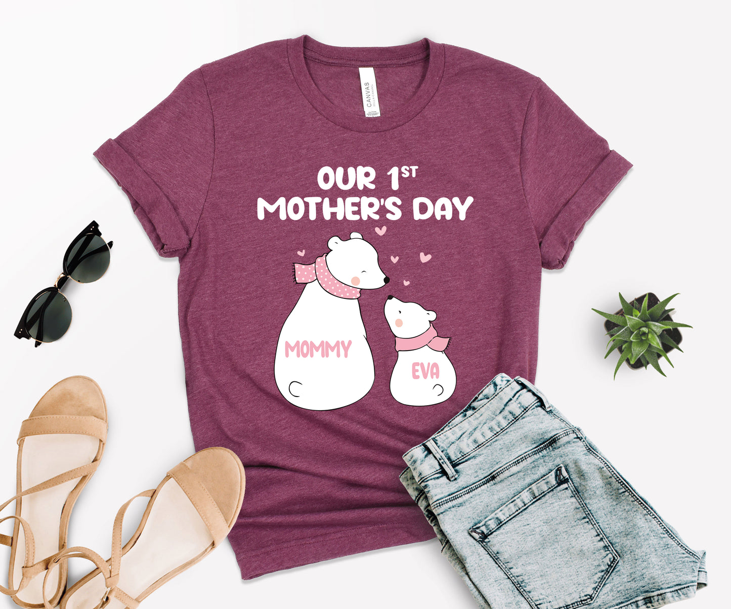 Our 1st Mother's Day Shirt, Custom Mom Matching Shirts, First Mothers Day Shirt-newamarketing