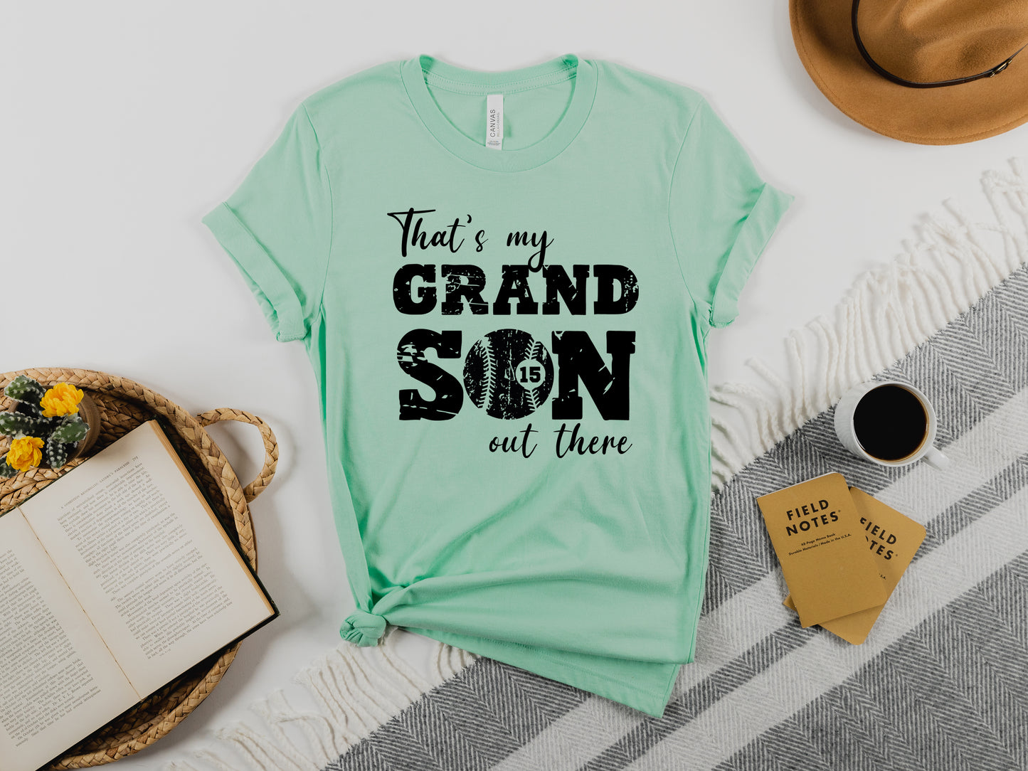 That's My Grandson Shirt, Custom Grandma Baseball Shirt, Grandma Shirt-newamarketing