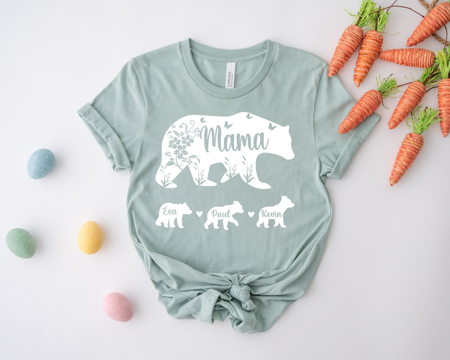 Mama Bear Shirt with Kids Names, Mama Bear Shirt, Custom Mama Bear Shirt-newamarketing