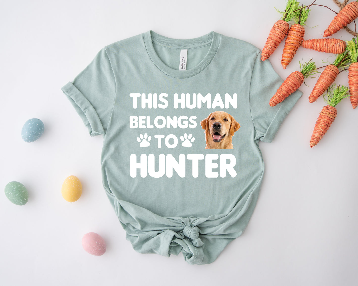 This Human Belongs to Shirt, Custom Photo Pet Shirt, Dog Dad Shirt-newamarketing
