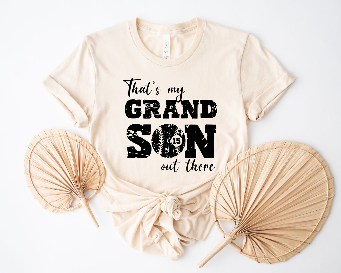 That's My Grandson Shirt, Custom Grandma Baseball Shirt, Grandma Shirt-newamarketing