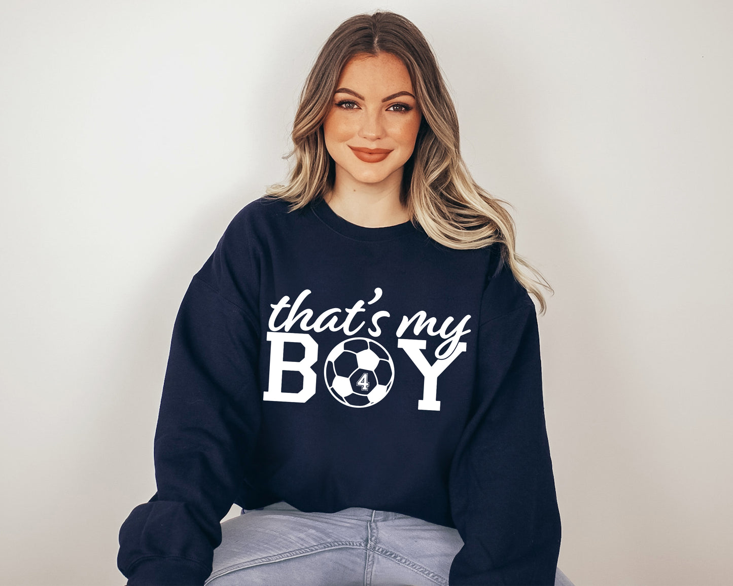 That's My Boy Soccer Sweatshirt, Custom Soccer Hoodie, Soccer Mom Sweatshirt-newamarketing