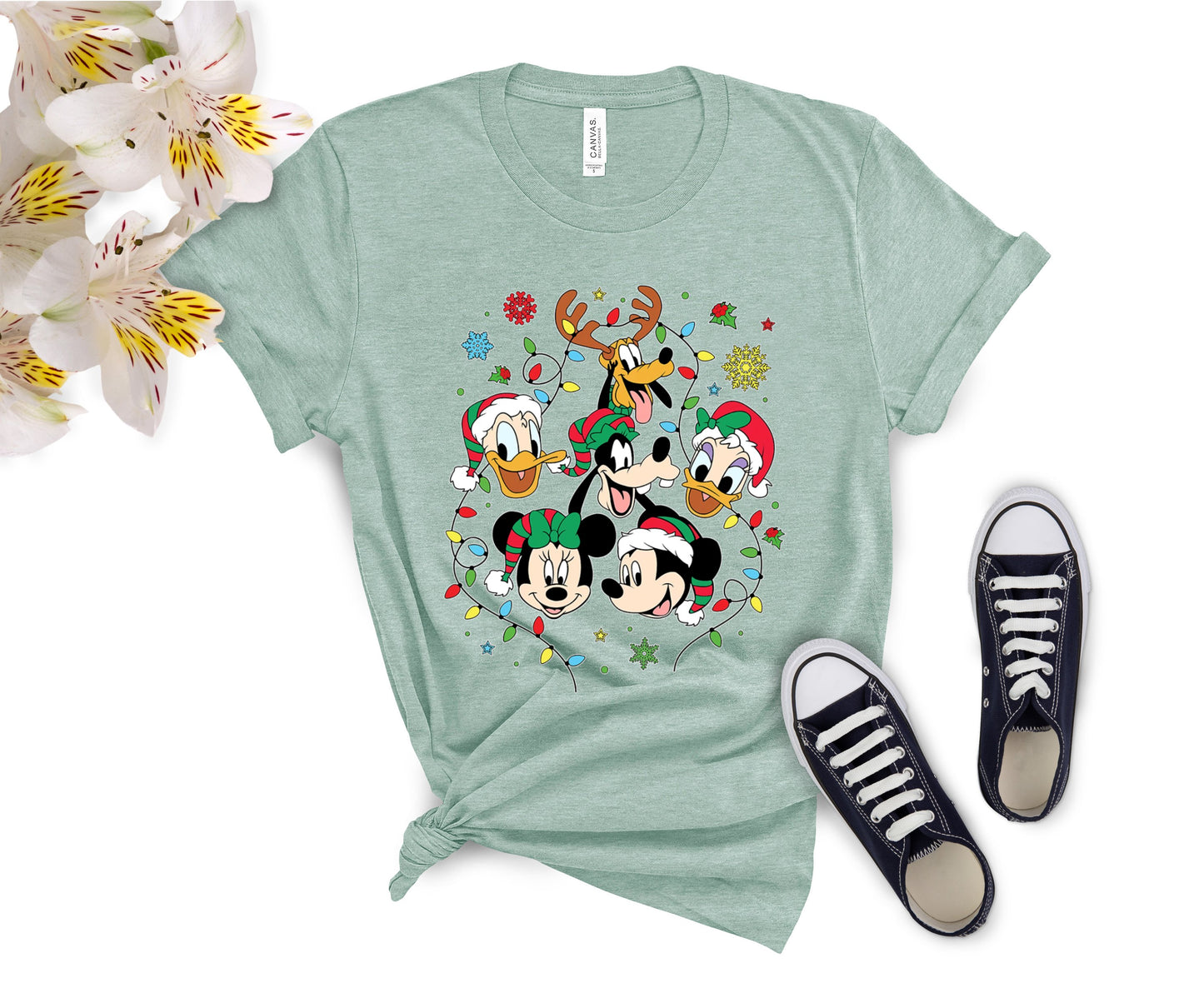 Disney-Inspired Christmas T-Shirt for All Ages – Festive Holiday Tees for Men, Women, Kids & Babies