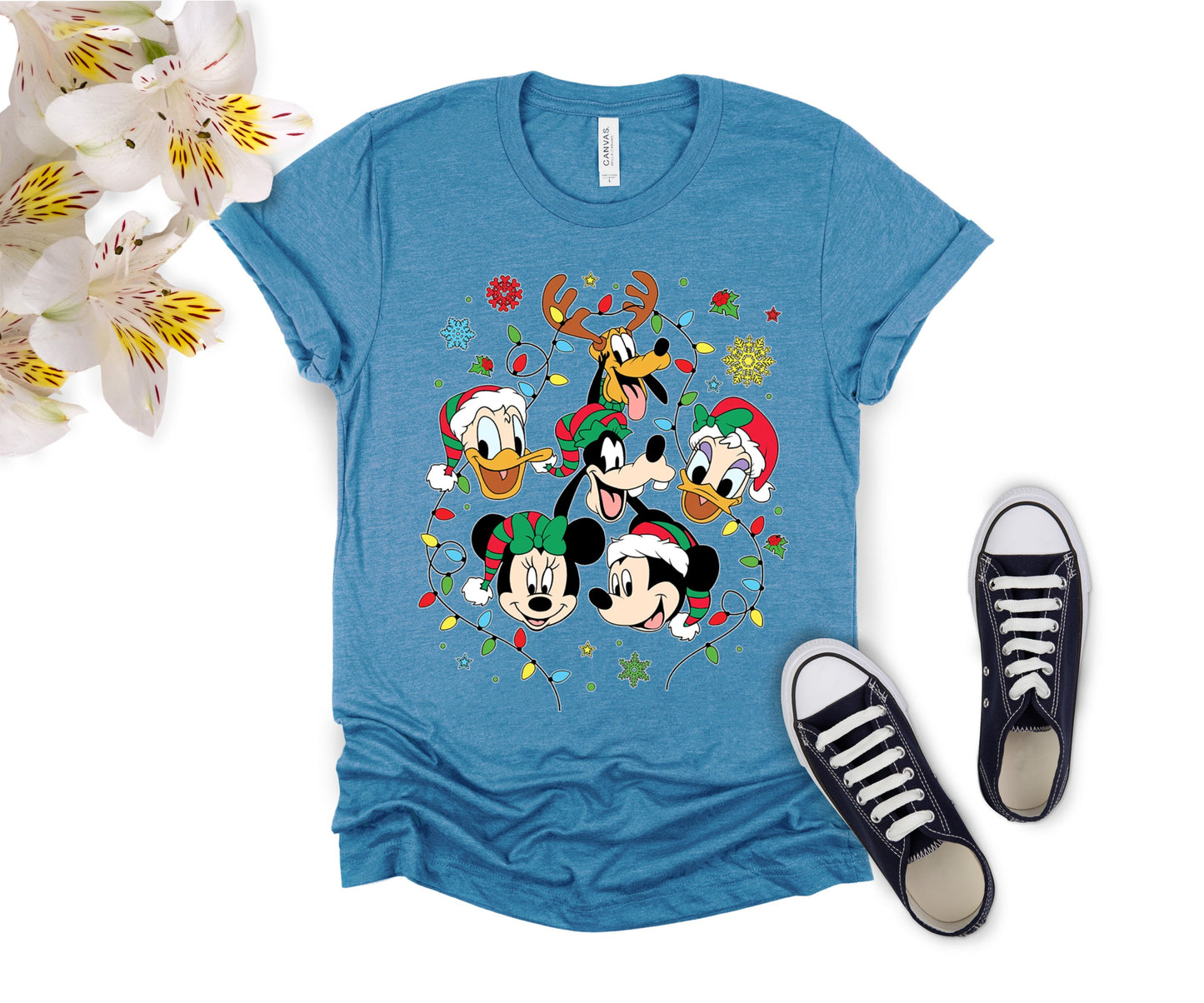 Disney-Inspired Christmas T-Shirt for All Ages – Festive Holiday Tees for Men, Women, Kids & Babies