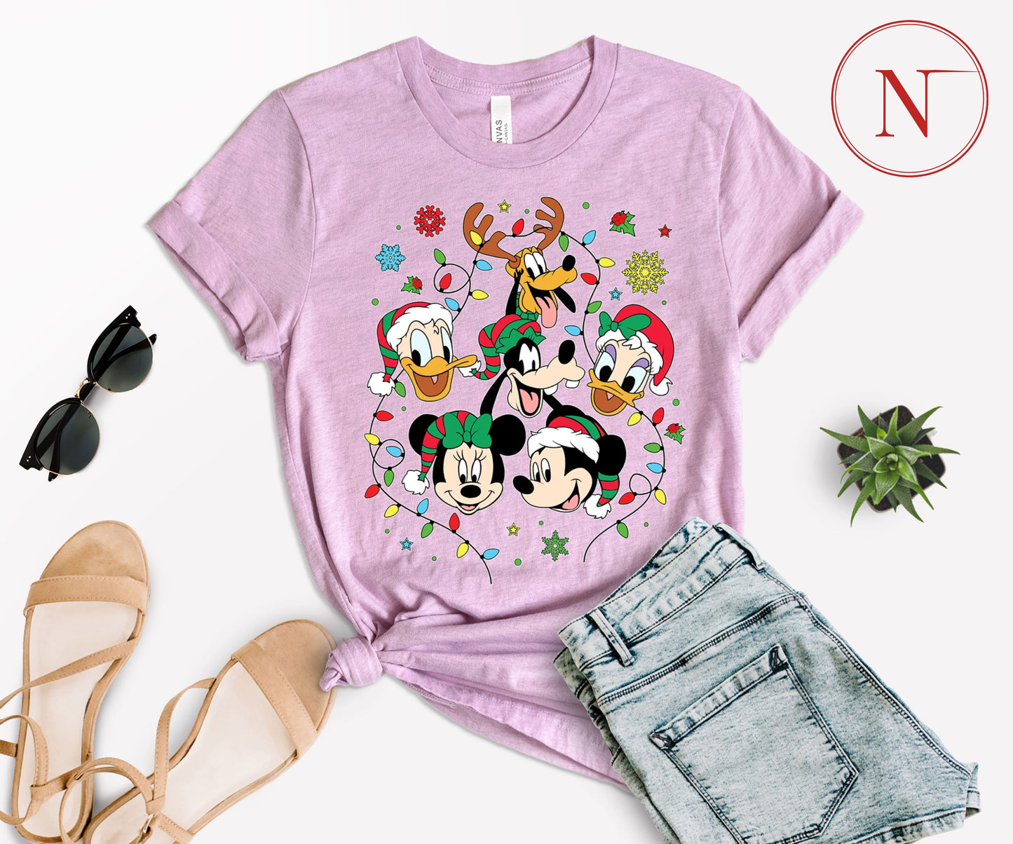 Disney-Inspired Christmas T-Shirt for All Ages – Festive Holiday Tees for Men, Women, Kids & Babies