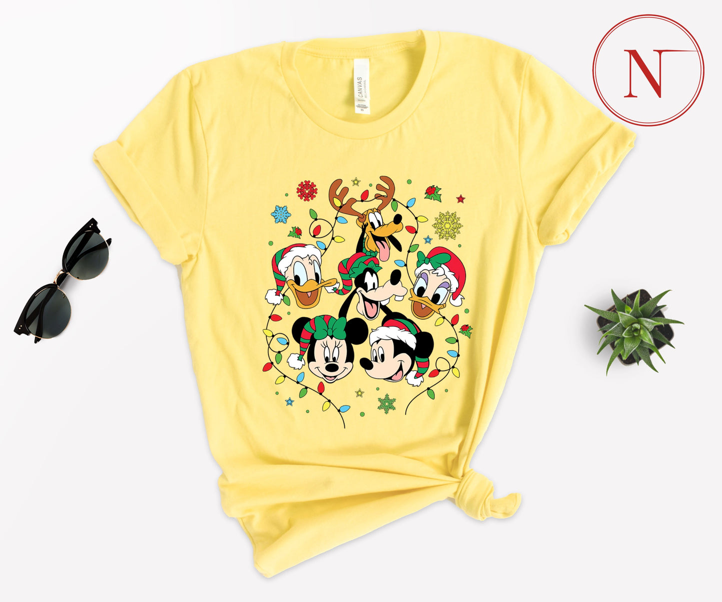 Disney-Inspired Christmas T-Shirt for All Ages – Festive Holiday Tees for Men, Women, Kids & Babies