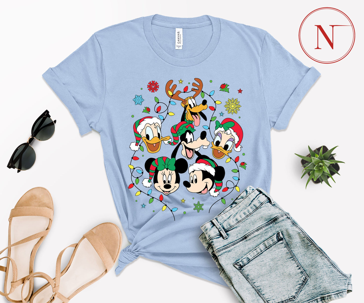 Disney-Inspired Christmas T-Shirt for All Ages – Festive Holiday Tees for Men, Women, Kids & Babies