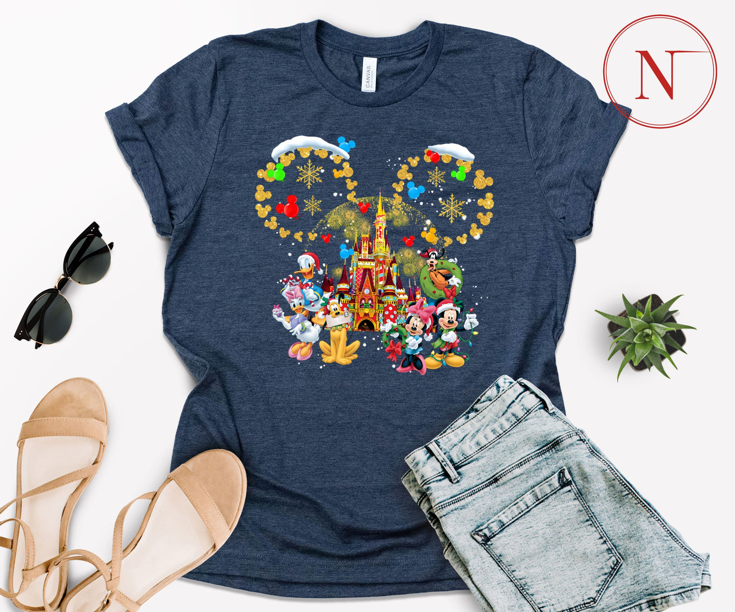 Custom Disney-Inspired Family Christmas Shirts – Matching Holiday Tees for Men, Women, Kids, Toddlers & Babies