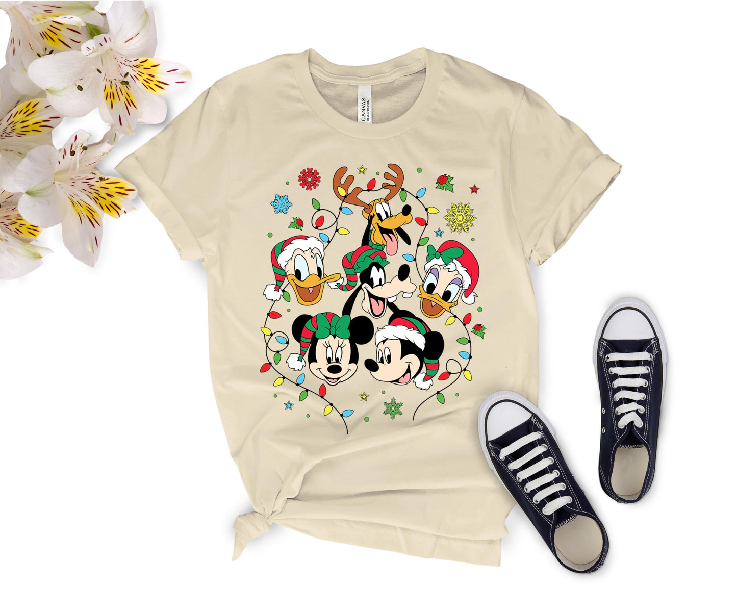 Disney-Inspired Christmas T-Shirt for All Ages – Festive Holiday Tees for Men, Women, Kids & Babies