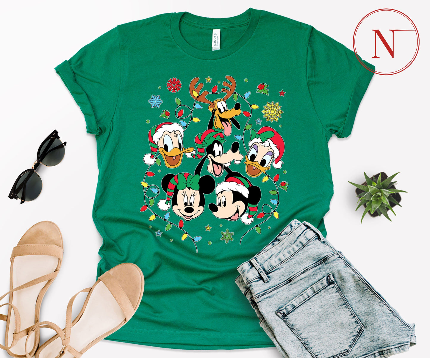 Disney-Inspired Christmas T-Shirt for All Ages – Festive Holiday Tees for Men, Women, Kids & Babies