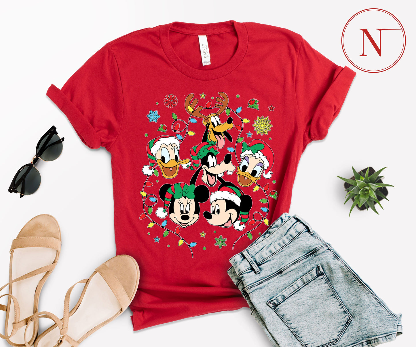 Disney-Inspired Christmas T-Shirt for All Ages – Festive Holiday Tees for Men, Women, Kids & Babies