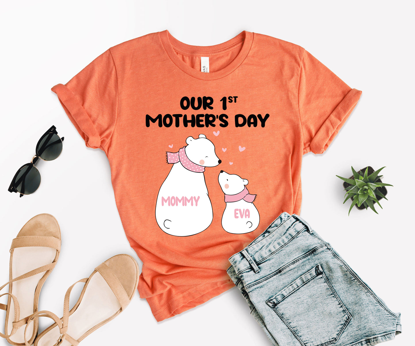 Our 1st Mother's Day Shirt, Custom Mom Matching Shirts, First Mothers Day Shirt-newamarketing