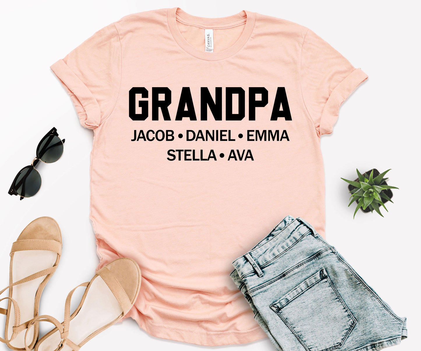 Custom Grandpa Shirt, Custom Father's Day Shirts, Custom Grandpa Dad Shirt-newamarketing