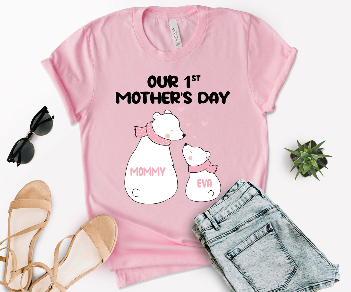 Our 1st Mother's Day Shirt, Custom Mom Matching Shirts, First Mothers Day Shirt-newamarketing