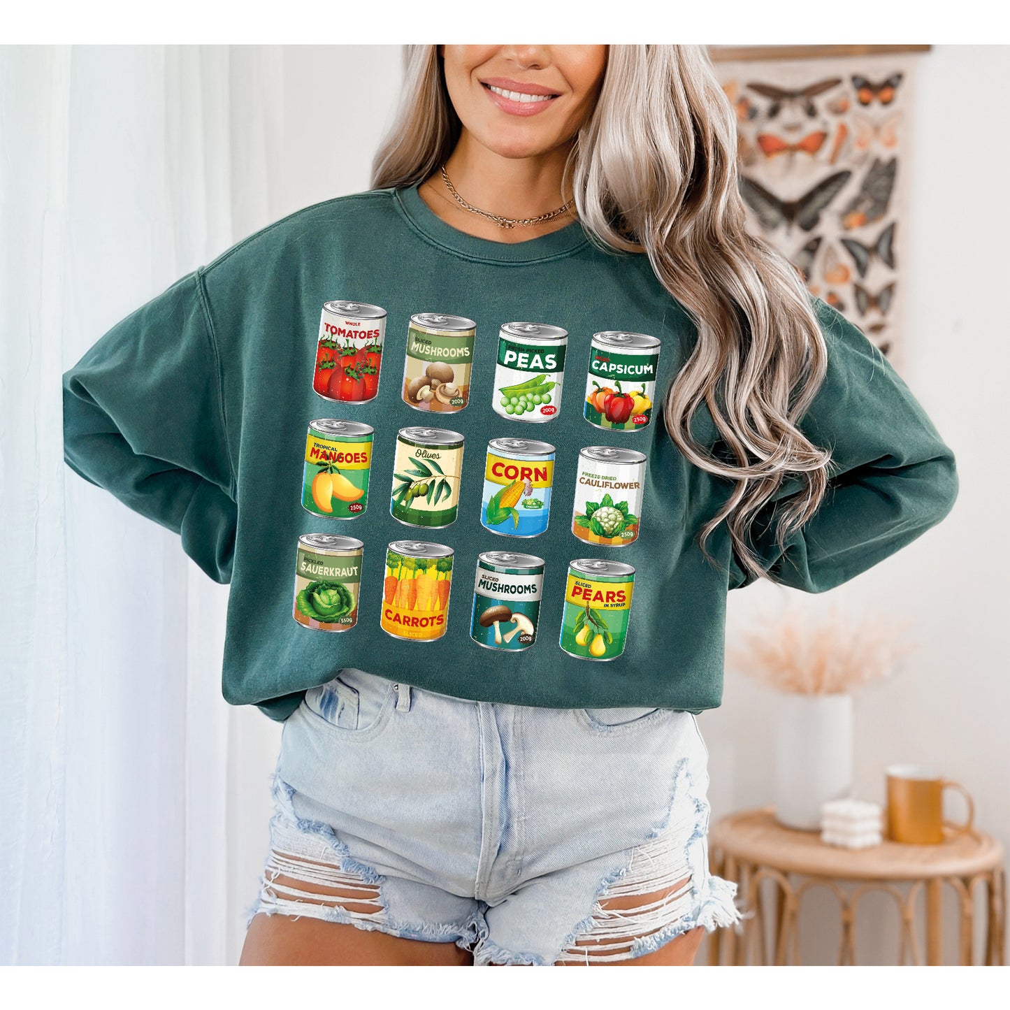 Vintage Canned Pickles Sweatshirt, Pickles Sweatshirt, Comfort Colors Sweater-newamarketing