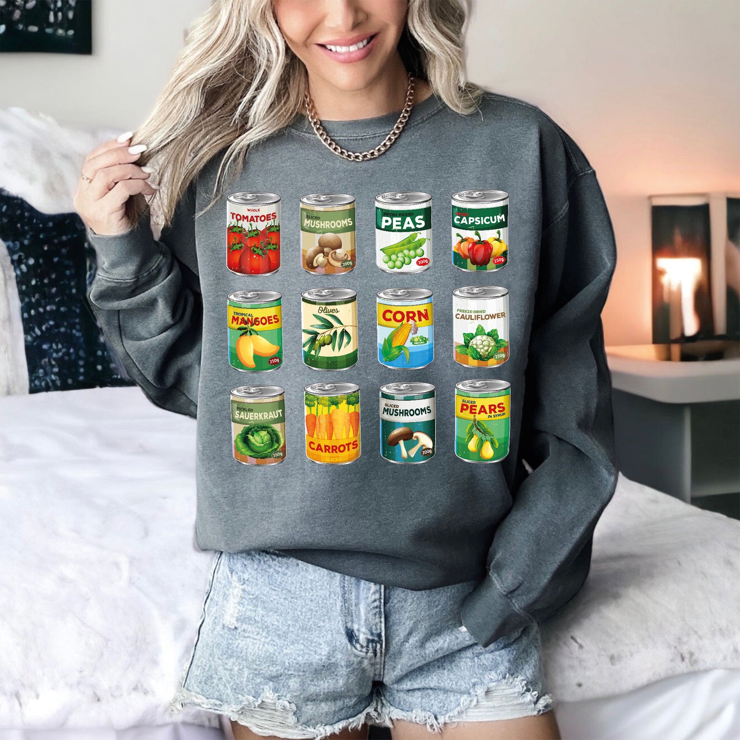 Vintage Canned Pickles Sweatshirt, Pickles Sweatshirt, Comfort Colors Sweater-newamarketing