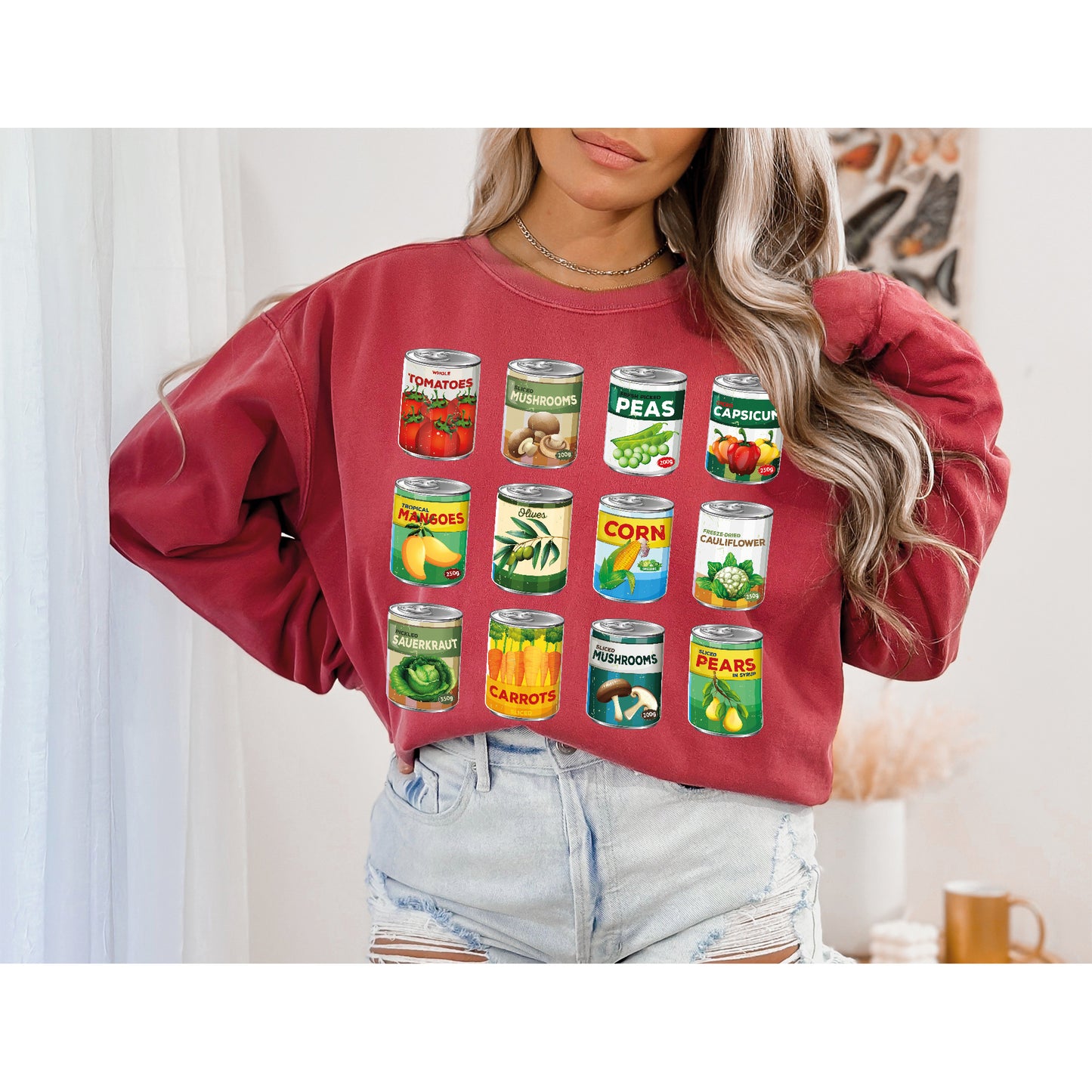 Vintage Canned Pickles Sweatshirt, Pickles Sweatshirt, Comfort Colors Sweater-newamarketing