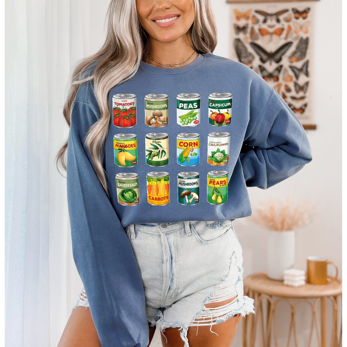 Vintage Canned Pickles Sweatshirt, Pickles Sweatshirt, Comfort Colors Sweater-newamarketing