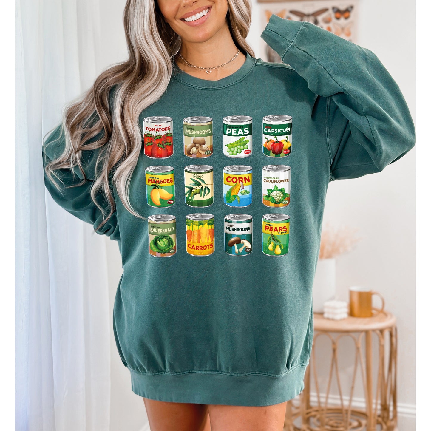 Vintage Canned Pickles Sweatshirt, Pickles Sweatshirt, Comfort Colors Sweater-newamarketing