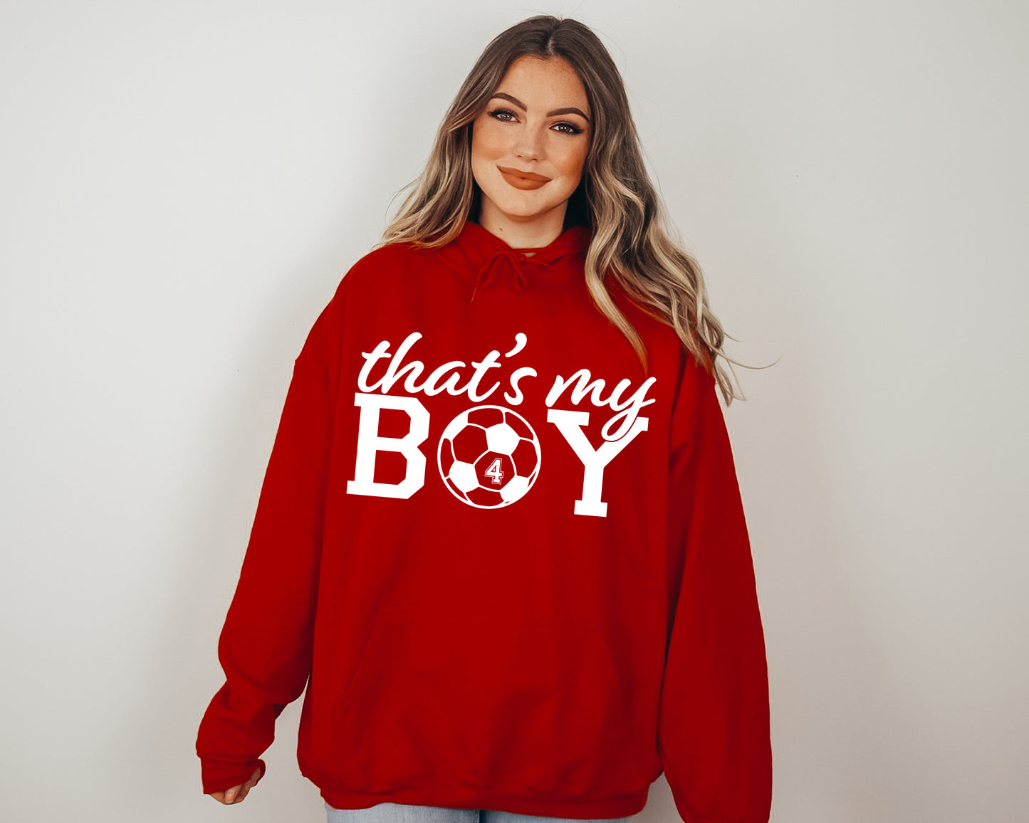 That's My Boy Soccer Sweatshirt, Custom Soccer Hoodie, Soccer Mom Sweatshirt-newamarketing