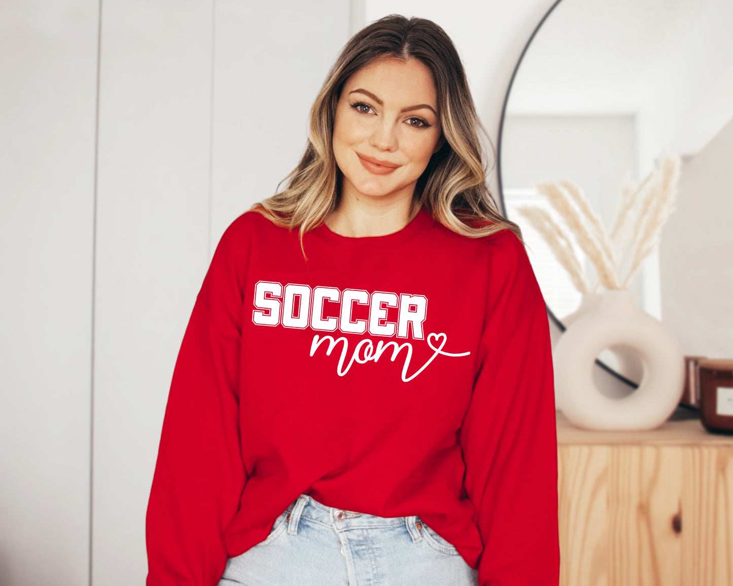 Custom Soccer Mom Sweatshirt, Number Soccer Hoodie, Soccer Mom Sweatshirt-newamarketing