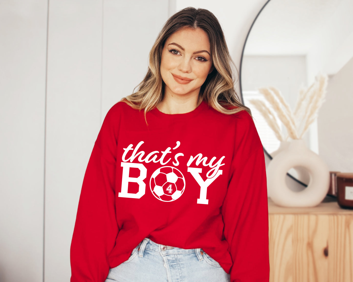 That's My Boy Soccer Sweatshirt, Custom Soccer Hoodie, Soccer Mom Sweatshirt-newamarketing