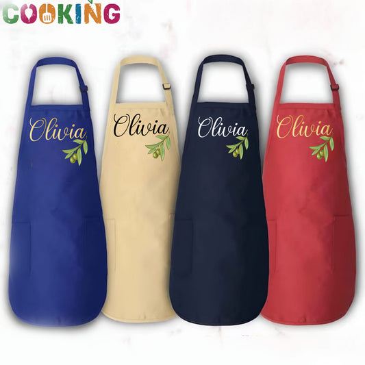 Personalized Apron, Custom Kitchen Apron, Custom Name Apron-newamarketing