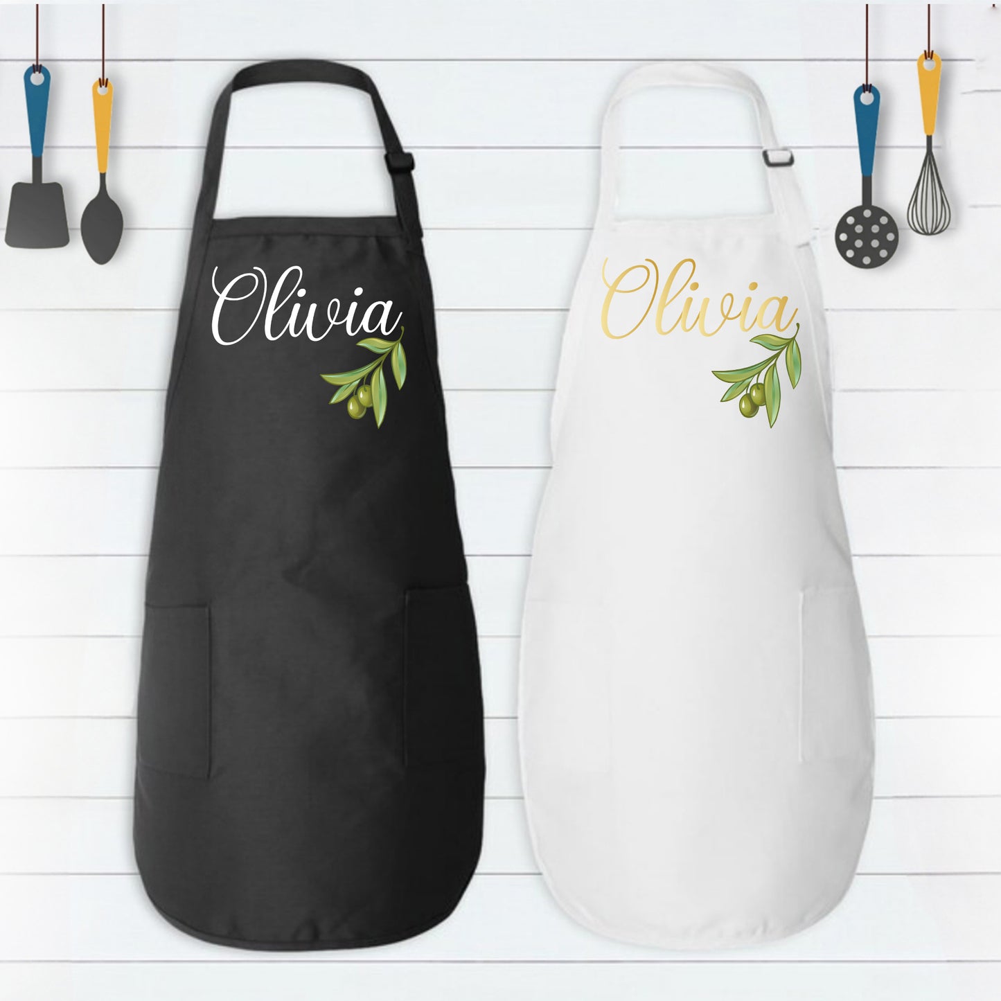 Personalized Apron, Custom Kitchen Apron, Custom Name Apron-newamarketing