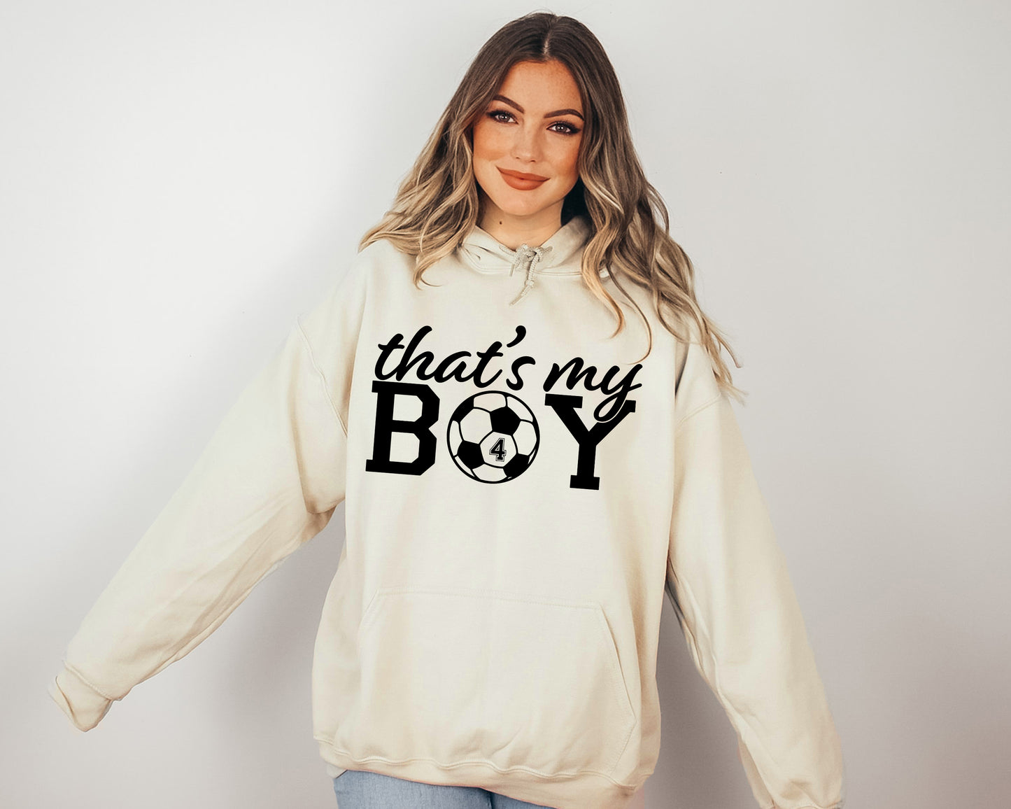 That's My Boy Soccer Sweatshirt, Custom Soccer Hoodie, Soccer Mom Sweatshirt-newamarketing
