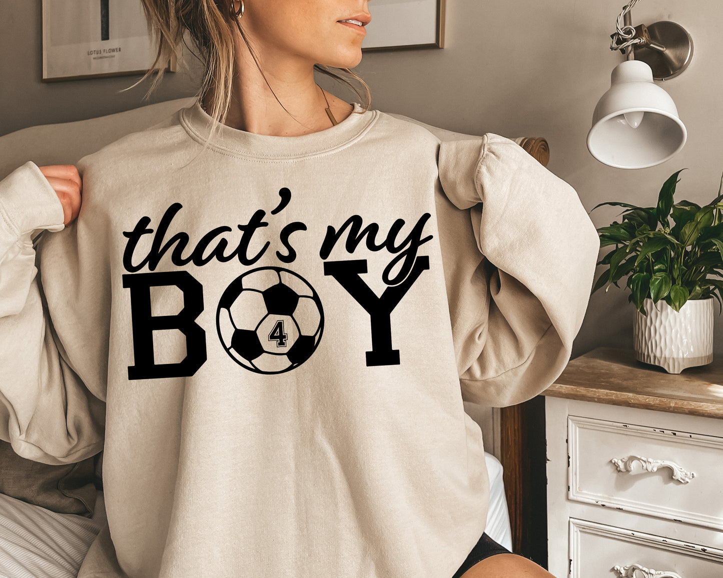 That's My Boy Soccer Sweatshirt, Custom Soccer Hoodie, Soccer Mom Sweatshirt-newamarketing