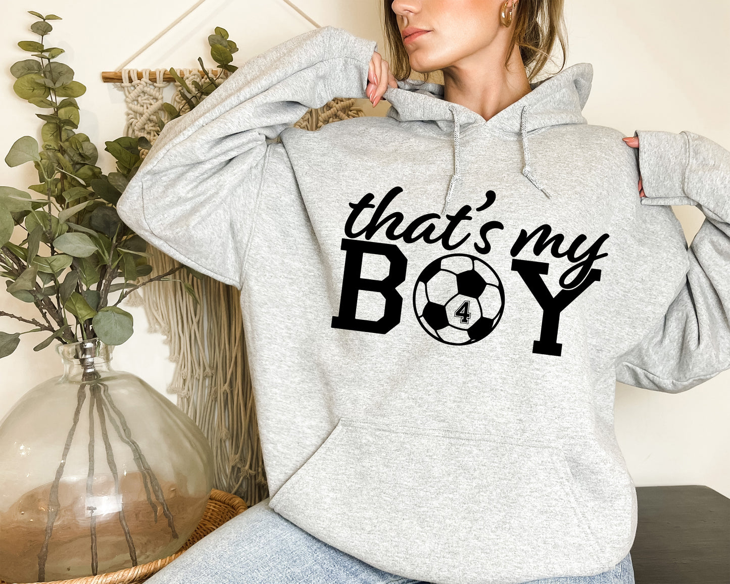 That's My Boy Soccer Sweatshirt, Custom Soccer Hoodie, Soccer Mom Sweatshirt-newamarketing
