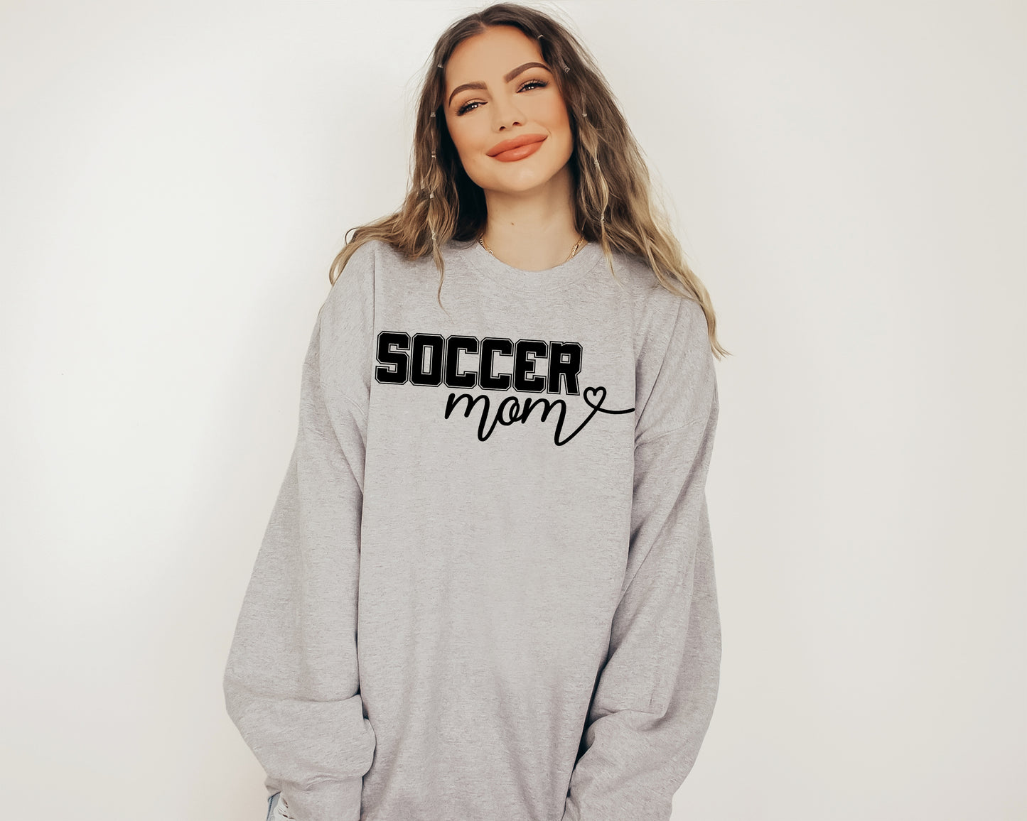 Custom Soccer Mom Sweatshirt, Number Soccer Hoodie, Soccer Mom Sweatshirt-newamarketing